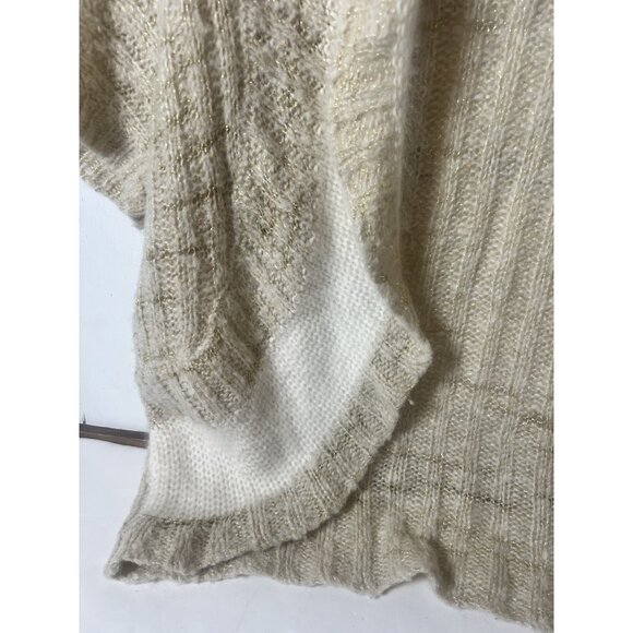 Anthropologie Sleeping on Snow Cardigan Cream Ivory Knit Fairy Cottage Boho M - Picture 3 of 4